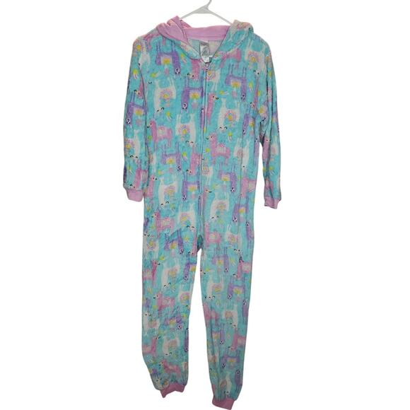 The Children’s Place Llama Fleece Hooded One Piece 14 XL - Picture 1 of 5